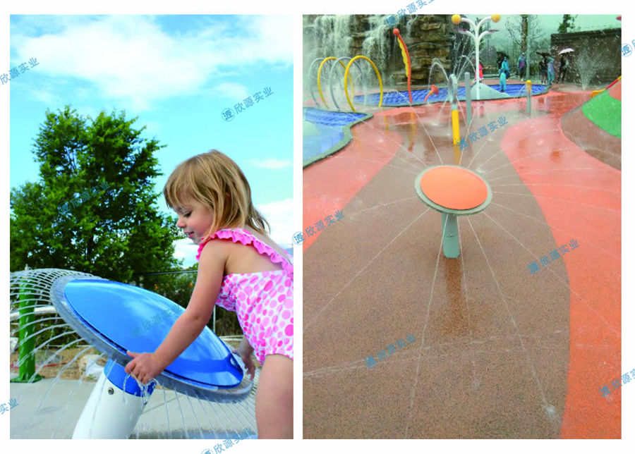 不明飛行物戲水小品