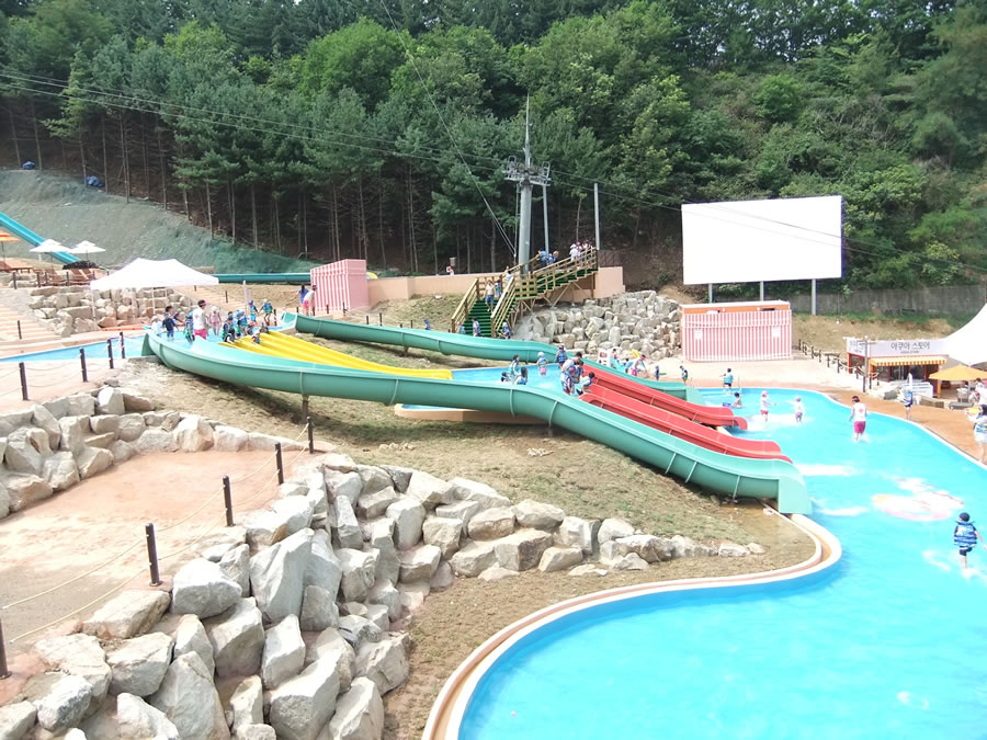 山坡水滑梯|大型滑梯