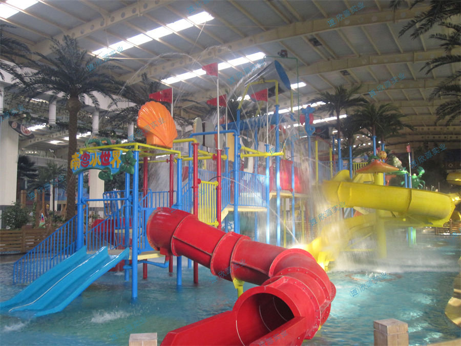 室內水上樂園中型水寨制作案例